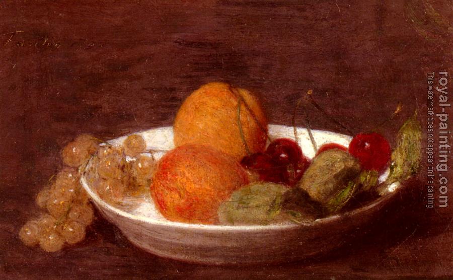 Henri Fantin-Latour : A Bowl Of Fruit